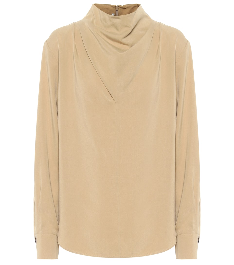 Vince cowl neck long sleeve blouse clearance