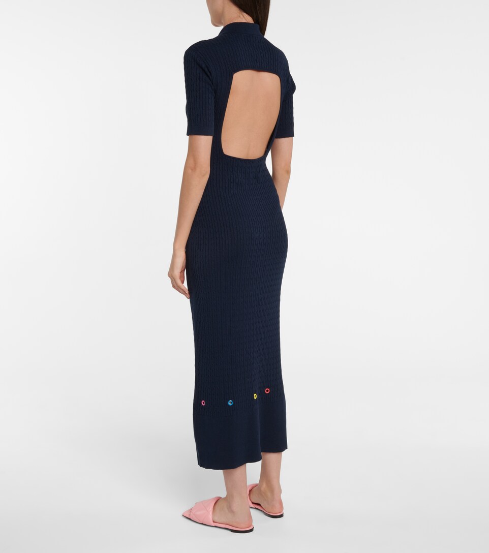Staud - Cecily cotton-blend knit dress 