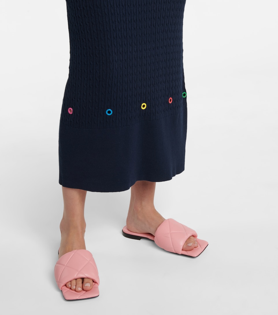 Staud - Cecily cotton-blend knit dress 