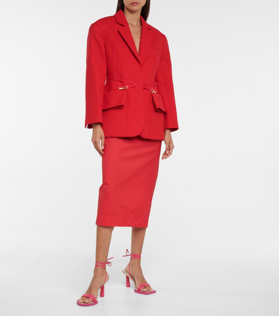 Jacquemus - La Veste Soco oversized wool blazer | Mytheresa