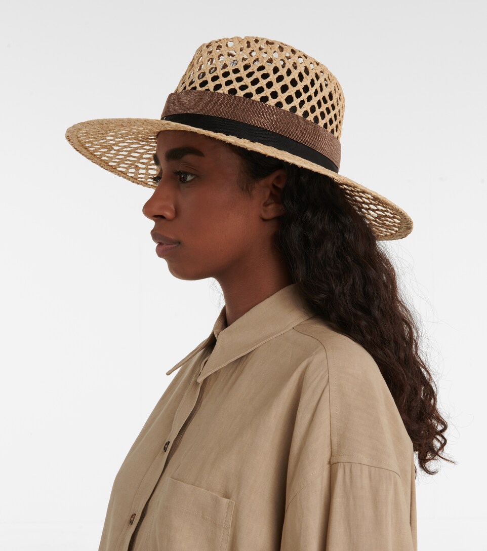 Brunello Cucinelli - Embellished raffia 