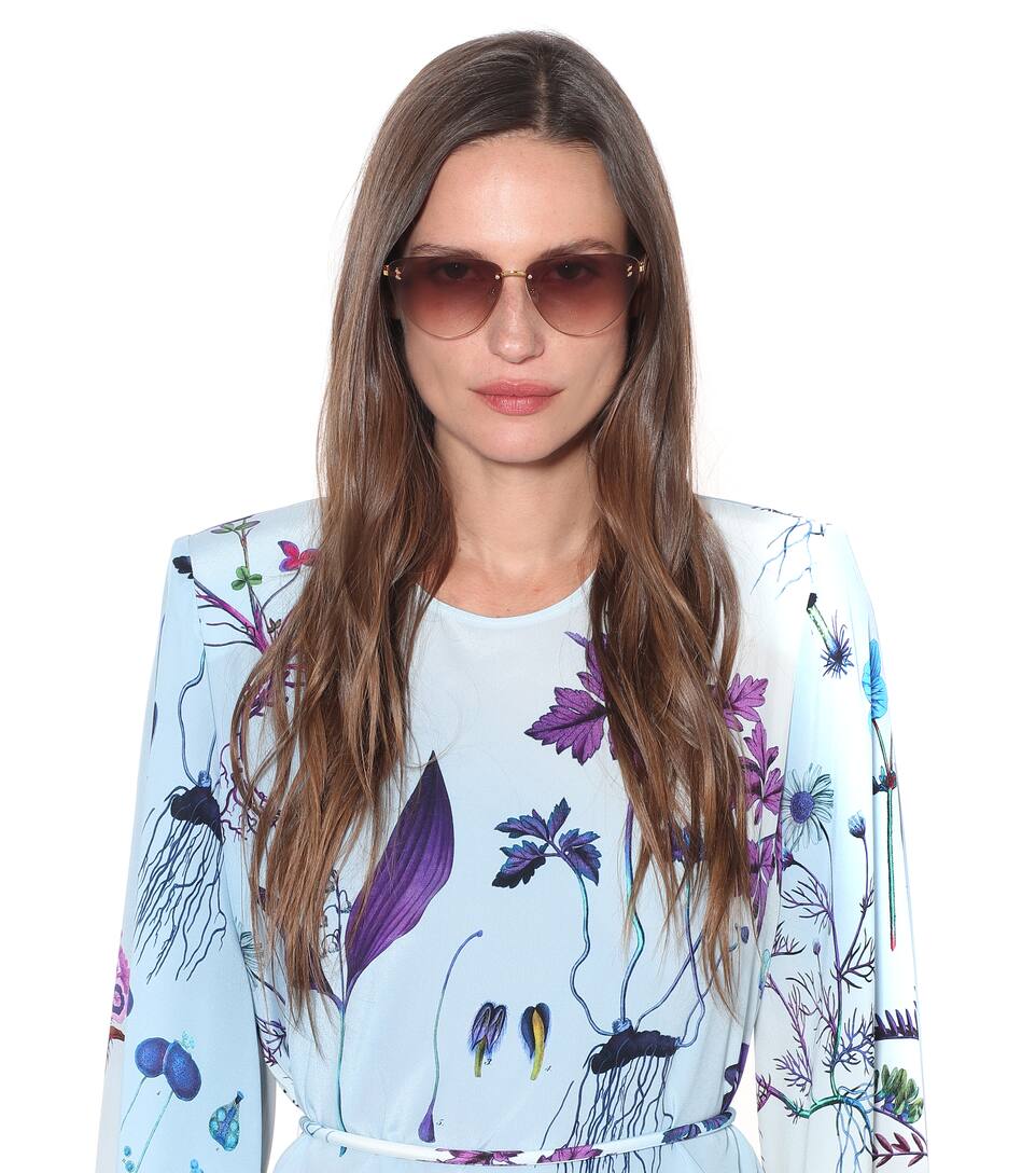 Rimless Cat Eye Sunglasses Stella Mccartney Mytheresa