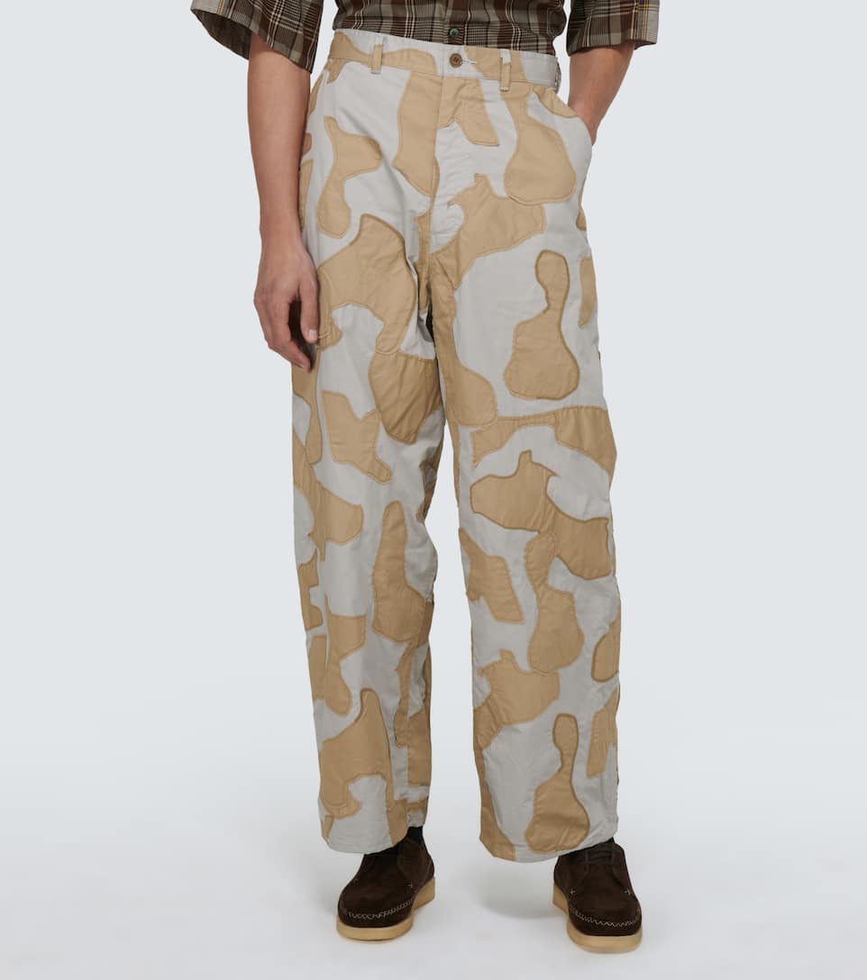 camo wide leg pants