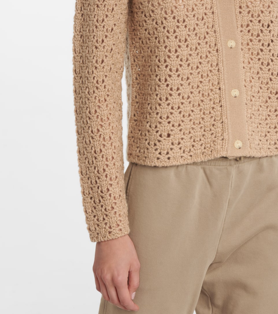 vince open cable cardigan