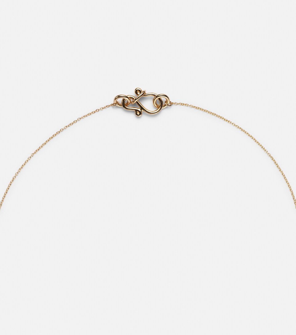 Diamant 18kt yellow gold necklace 