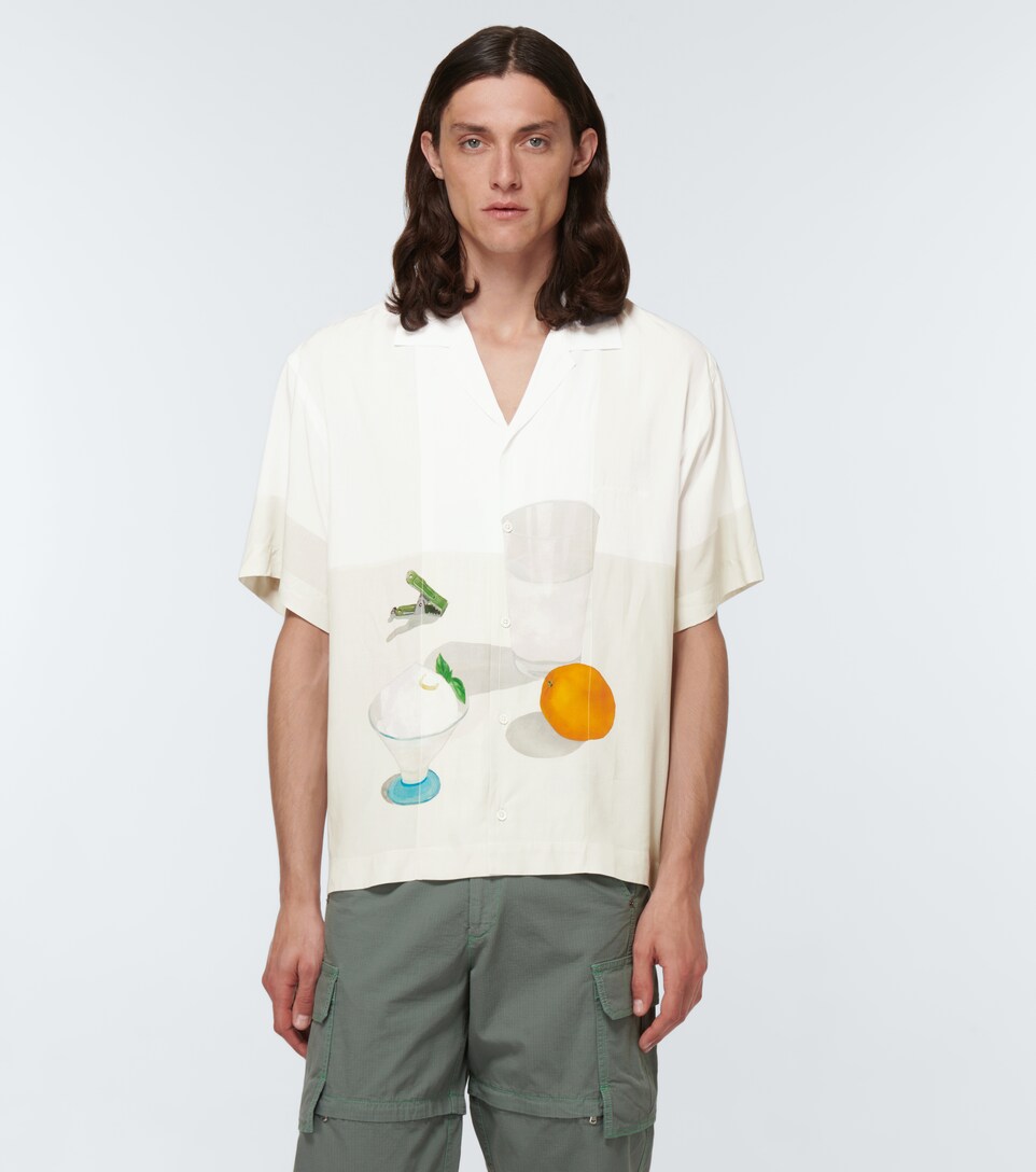 La Chemise Jean printed bowling shirt 