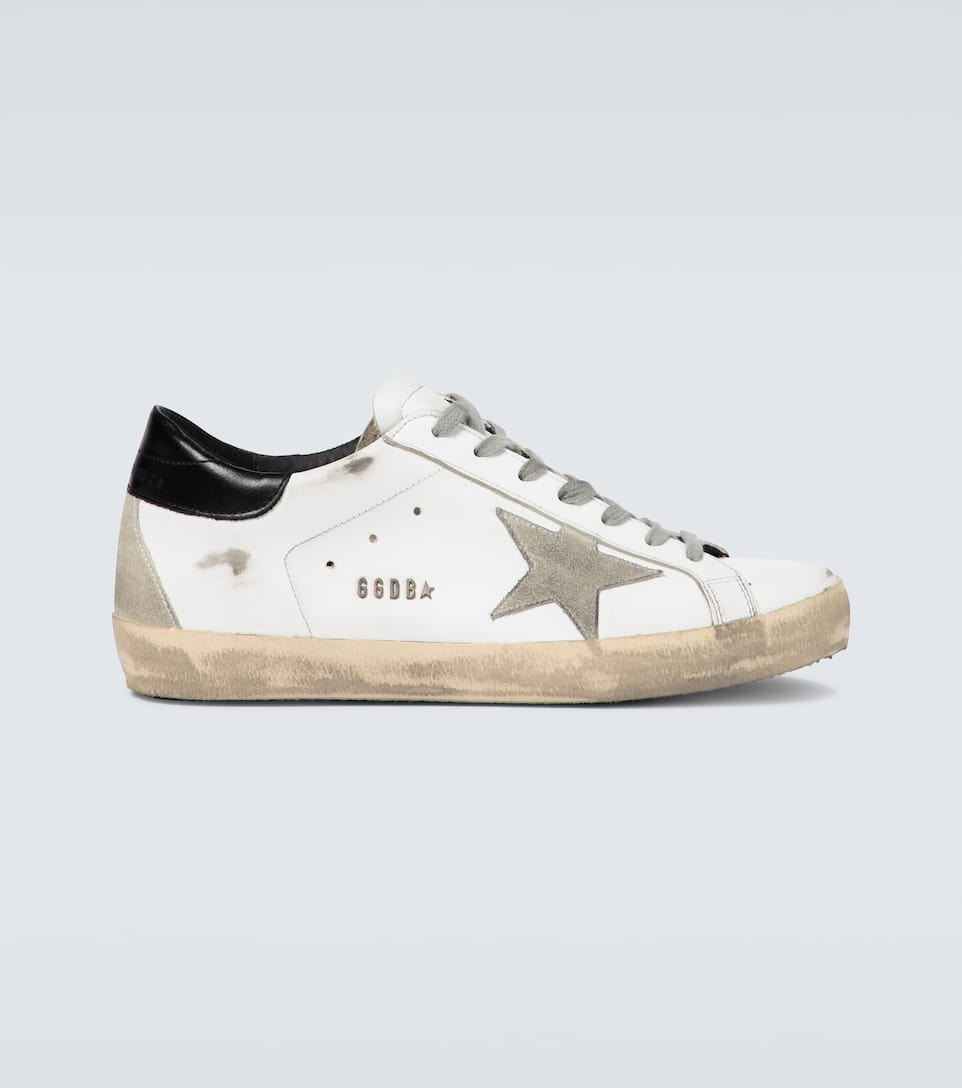 Golden goose distressed superstar sneakers Clearance