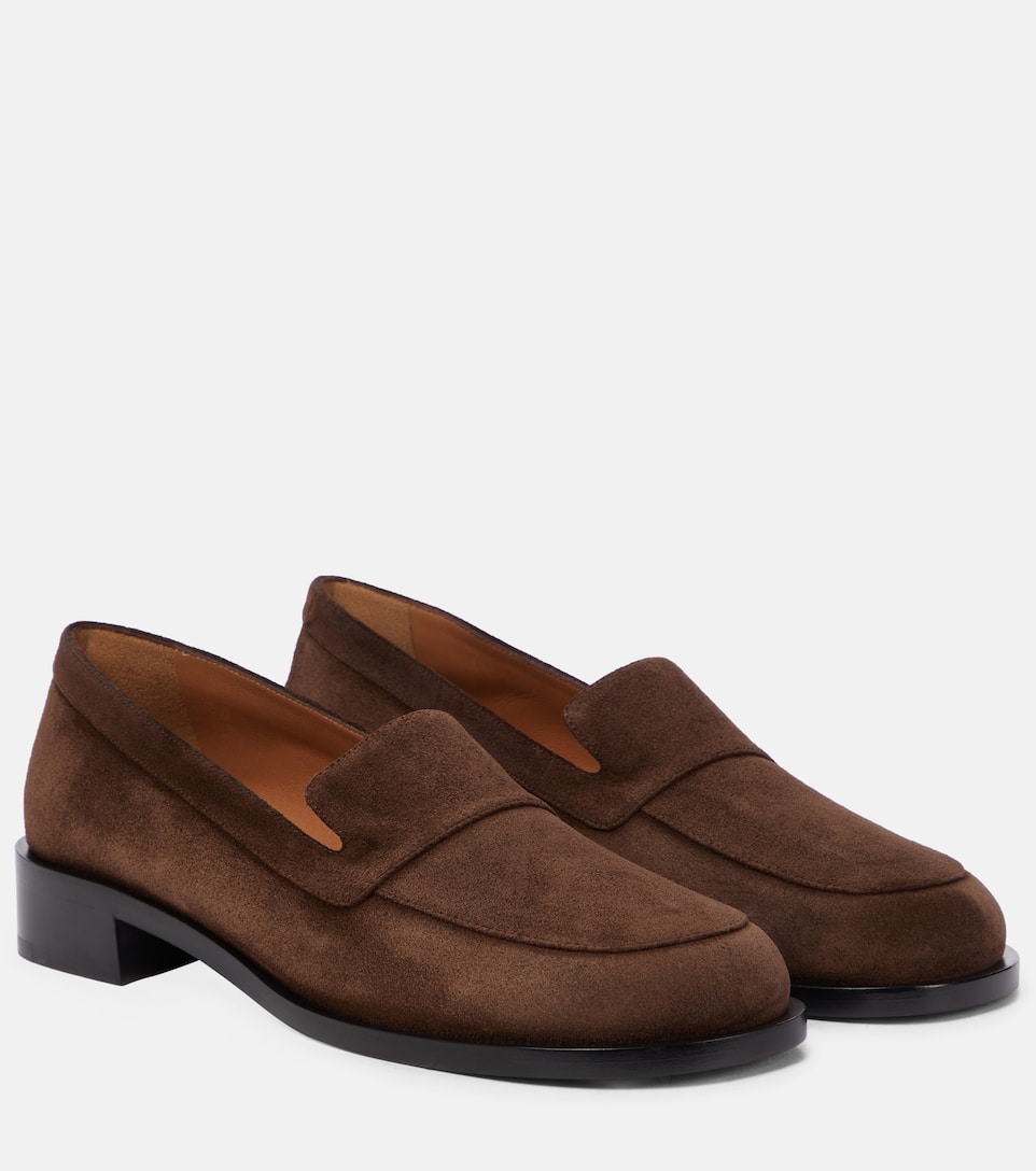 The row suede loafers clearance