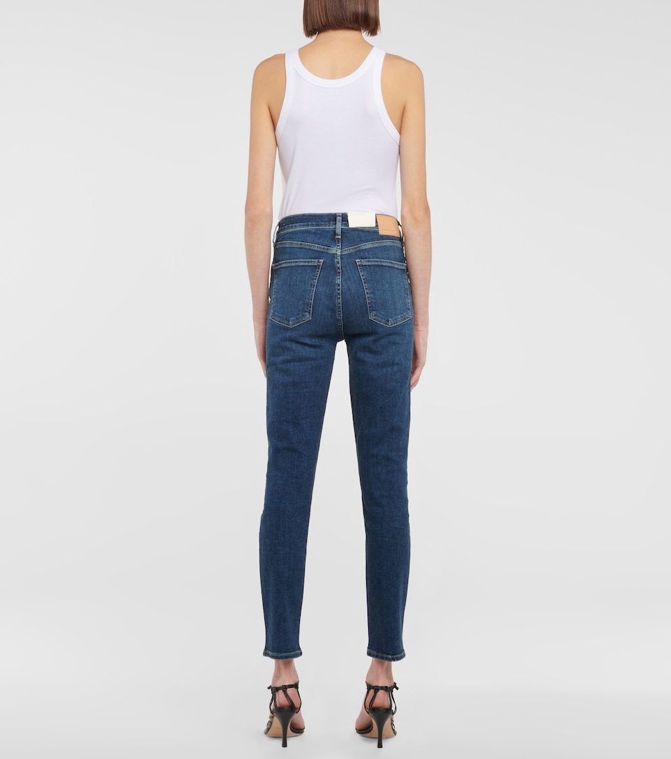 Olivia high-rise slim cropped jeans 