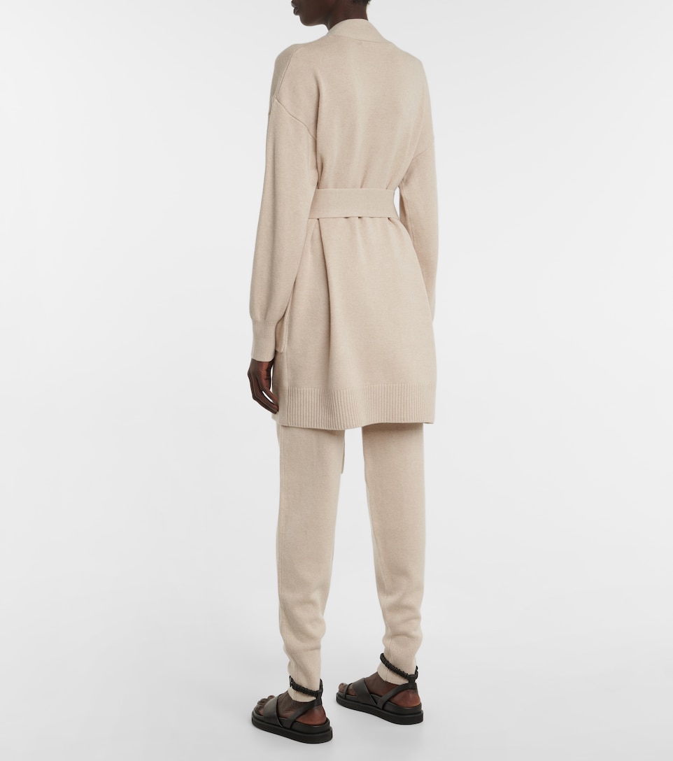 Joseph, Silk-Blend Belted Cardigan, Women, Beige, L, Knitwear