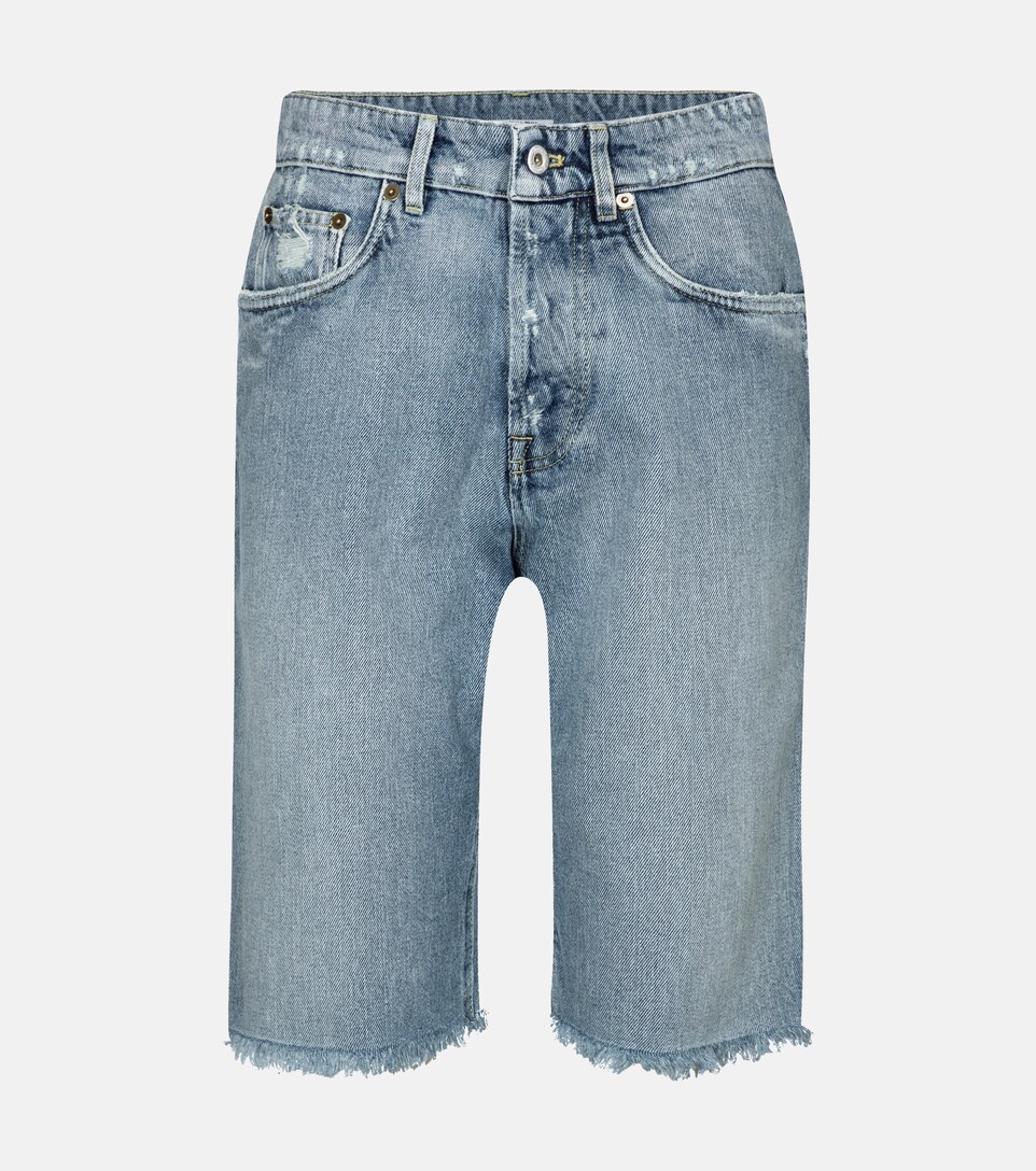 Miu Miu - Distressed high-rise denim 
