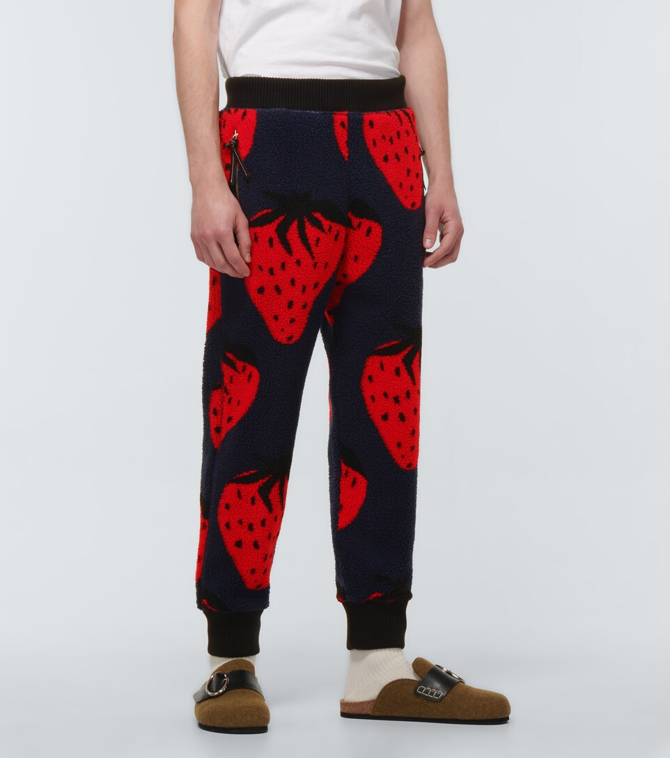 JW Anderson - Strawberry printed fleece 