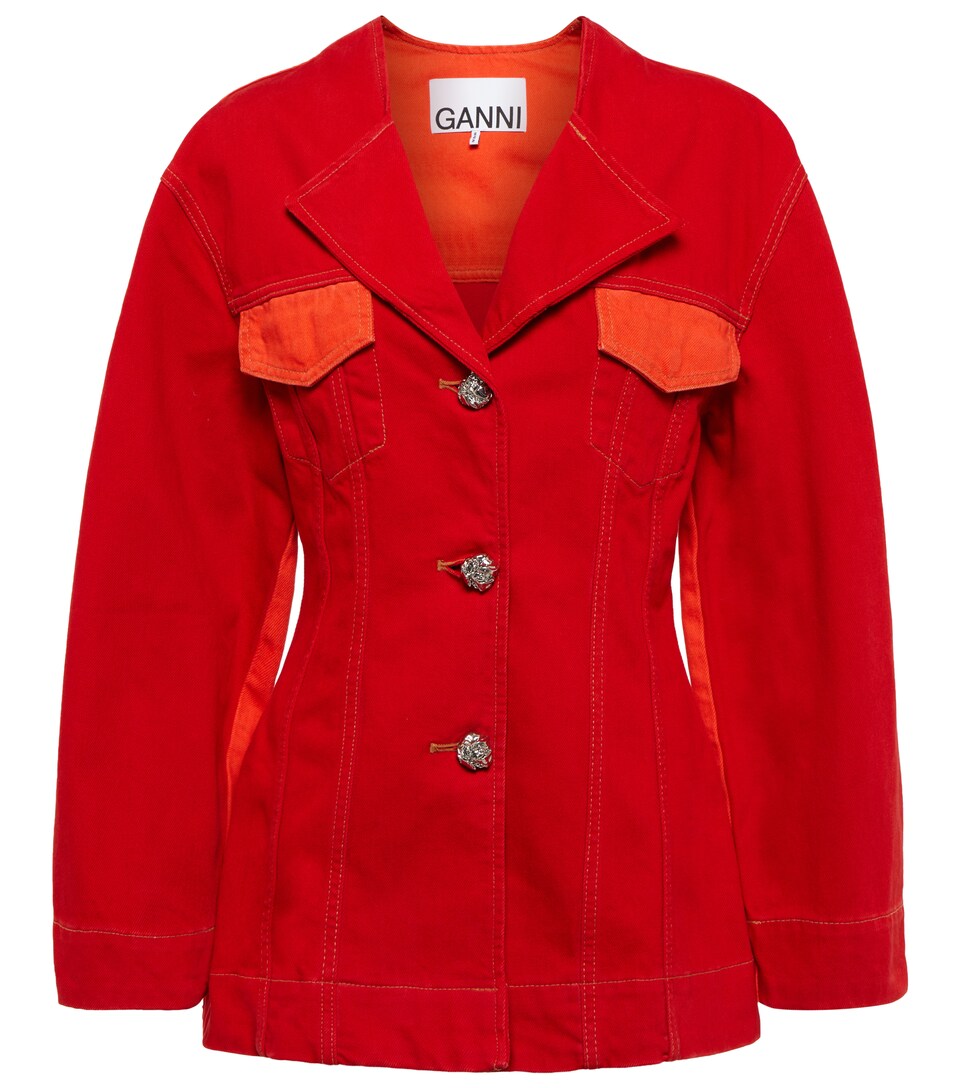 Ganni - Overdyed denim jacket | Mytheresa