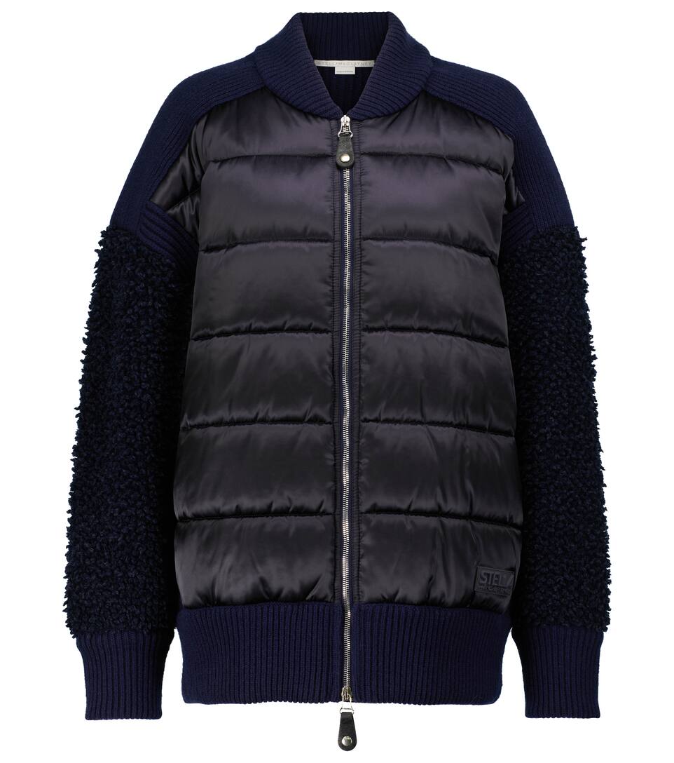 padded knit jacket