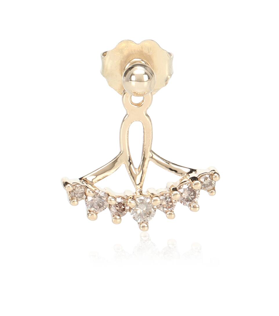 Diamants Ct Et Tiara 14 Or Boucle Celestine Sheffield Anna Unique D'oreille En TKcFlJ13
