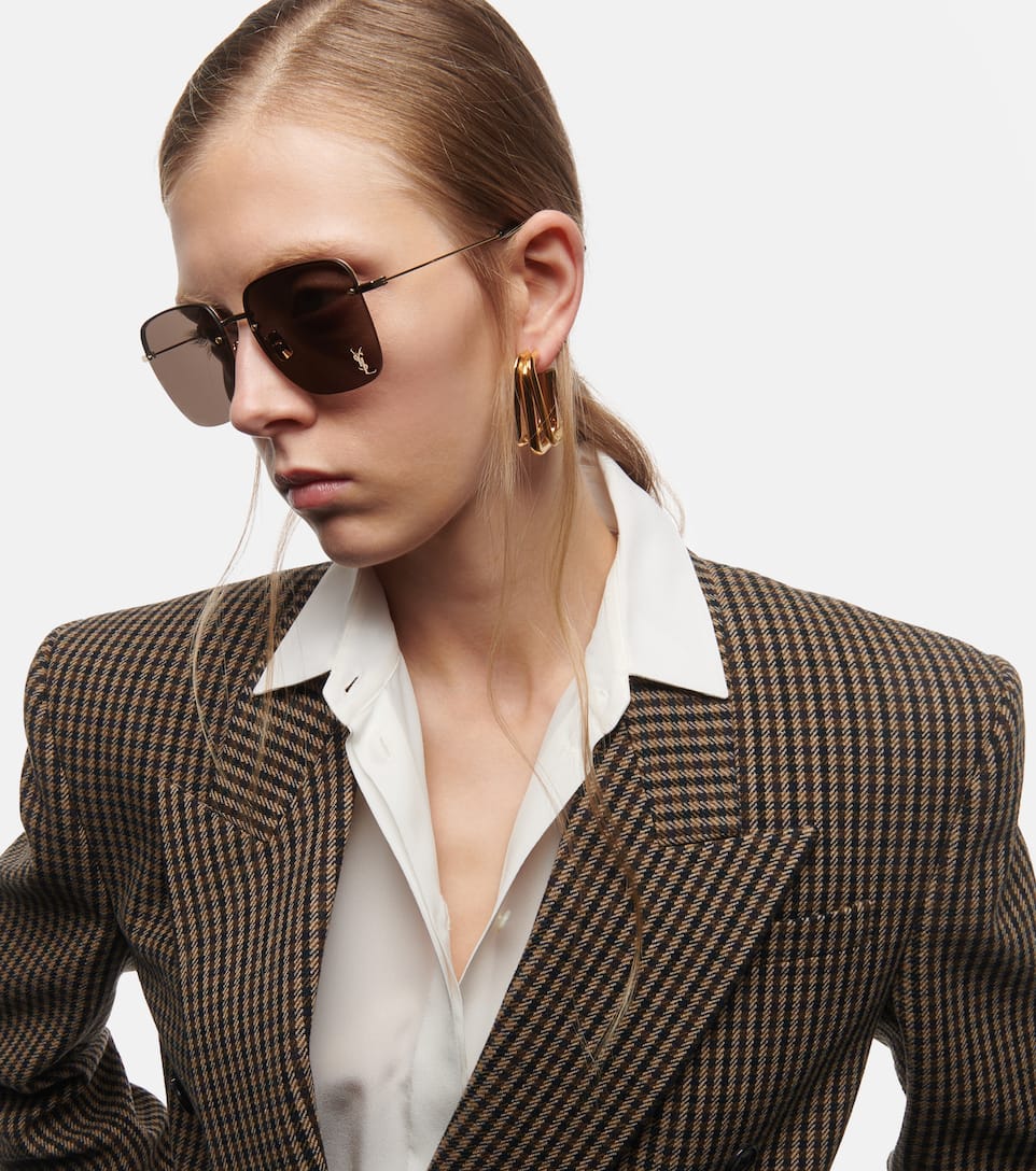 Ysl monogram aviator sunglasses clearance