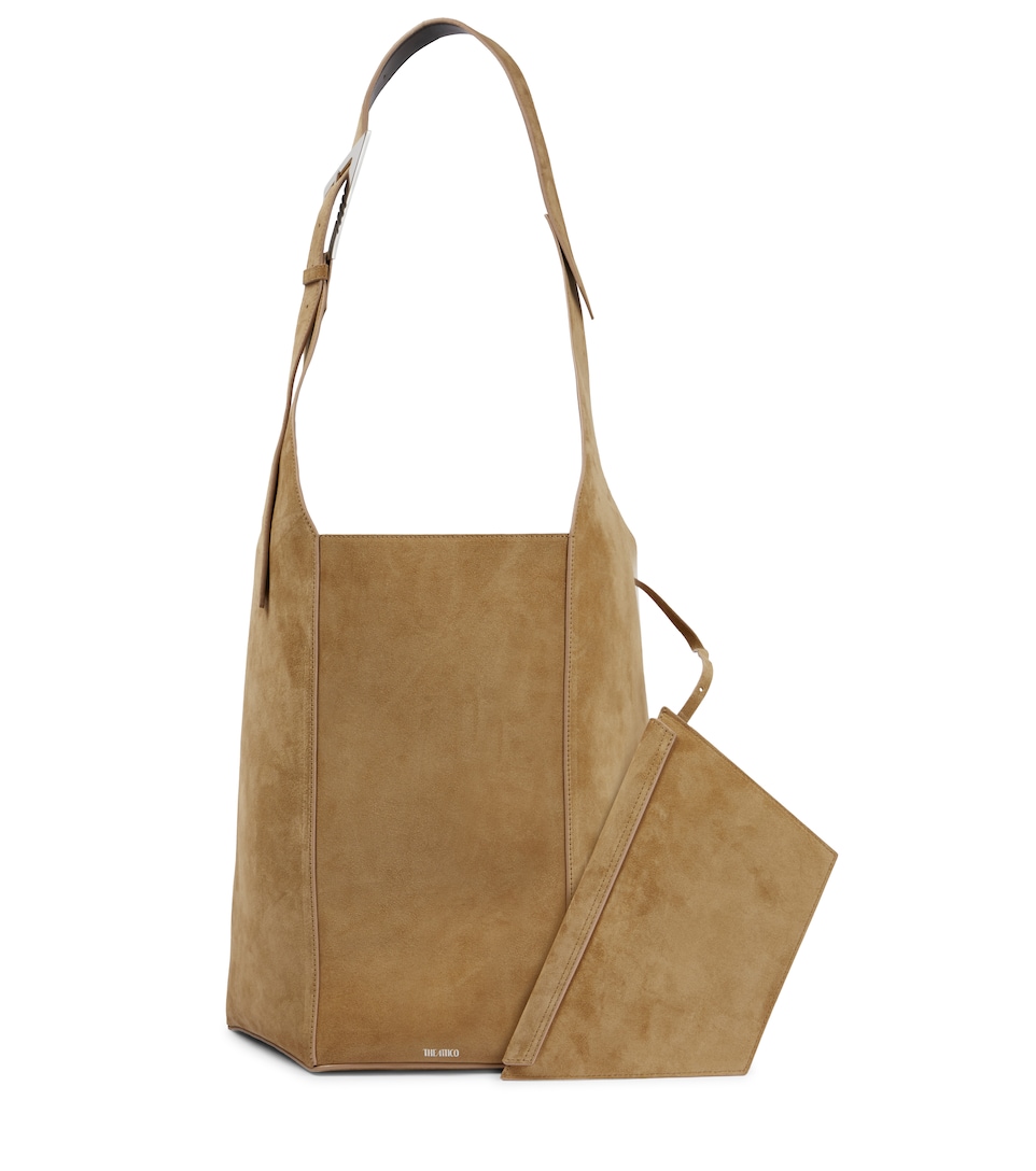 large suede tote