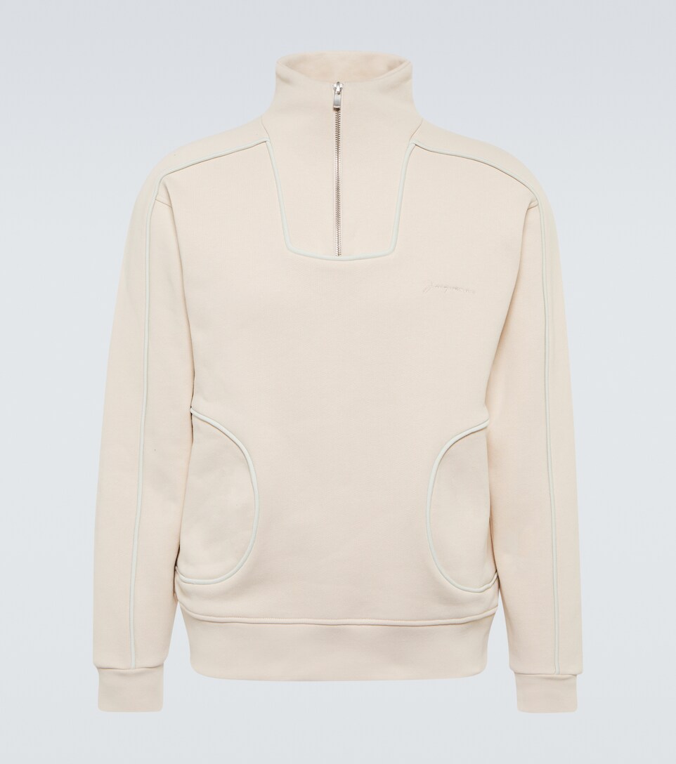 Jacquemus - Cotton half-zipped sweater 