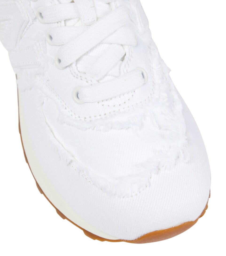 Miu Miu - x New Balance 574 denim sneakers | Mytheresa