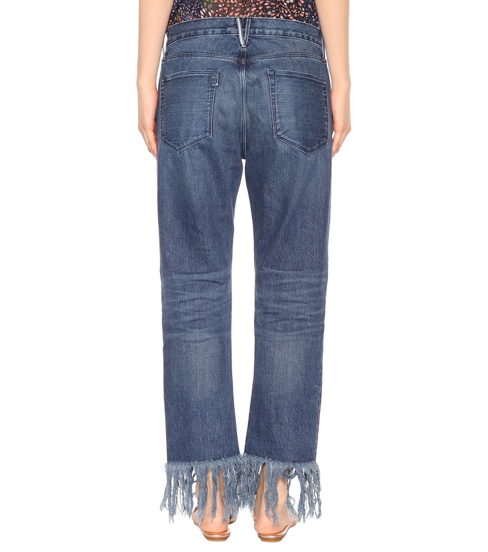 Straight Crop Fringe Jeans 3x1 mytheresa