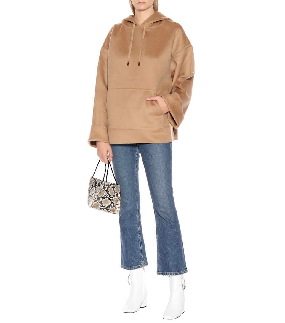 Et En shirt Soie Capuche Luz Laine À Nanushka Sweat 4B0Fq77