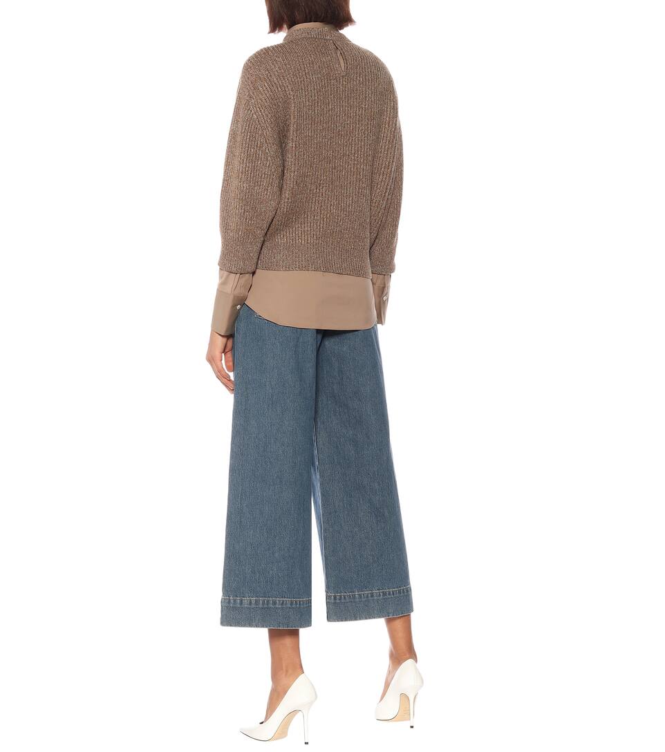 Soie Pull Cucinelli Mélangés LaineCachemire Et Brunello En 3RL5Aqjc4