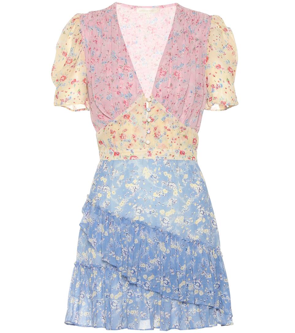 Robe Imprimée Loveshackfancy Bea En Soie BoeCdxrW