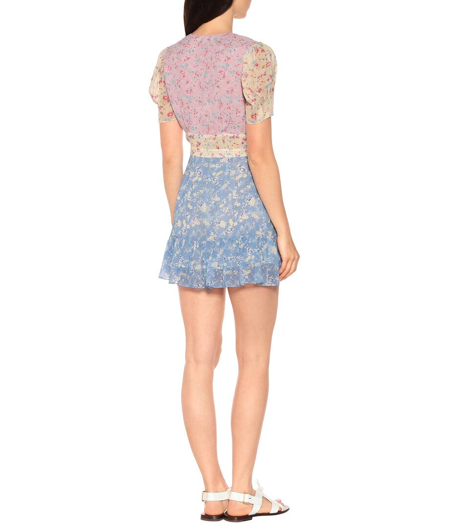 Robe Imprimée Loveshackfancy Bea En Soie BoeCdxrW
