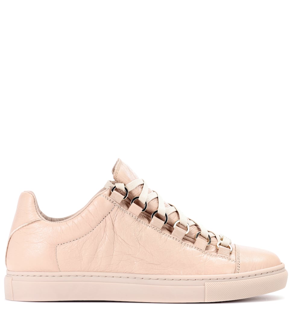 brown balenciaga arena sneakers