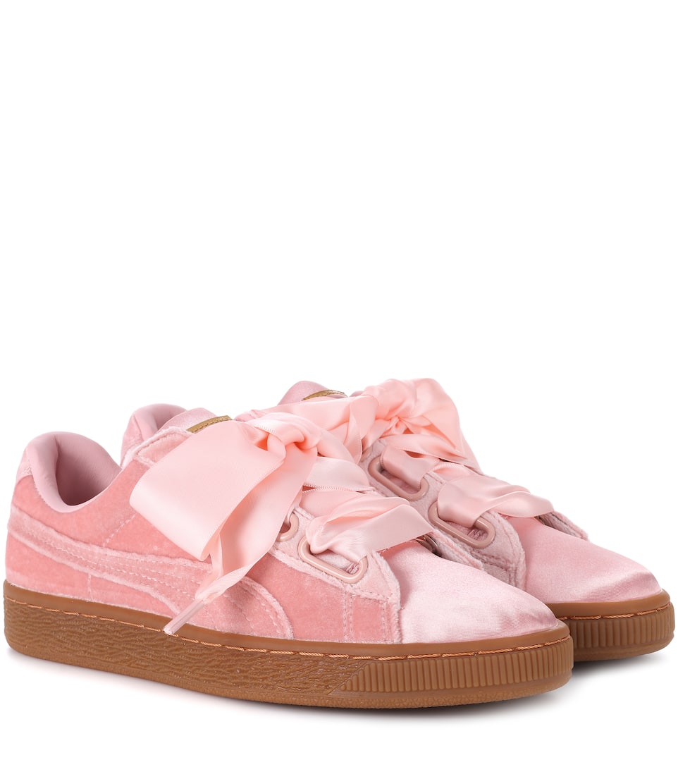 puma heart basket velvet puma heart basket velvet