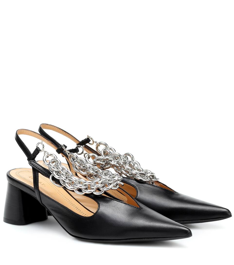 ellery leather slingback pumps