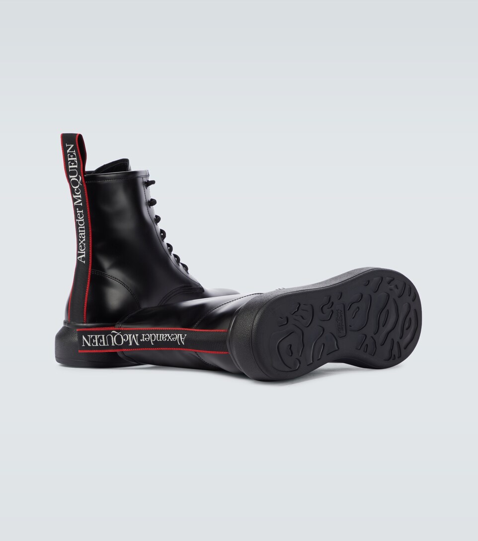 Alexander McQueen - Stivaletti Hybrid in pelle | Mytheresa