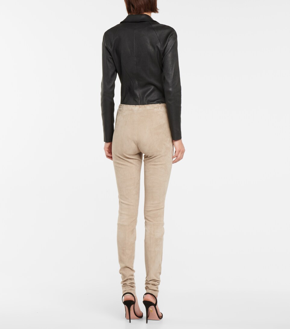 Stouls - Carolyn suede leggings | Mytheresa