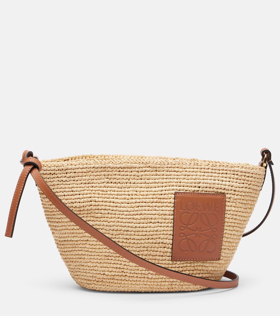 loewe pochette raffia bag