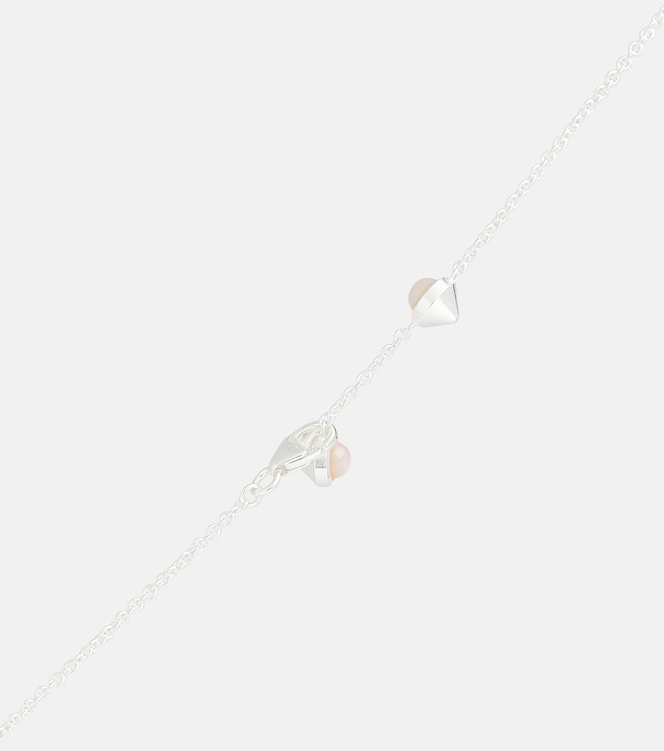 Double G sterling silver necklace with 