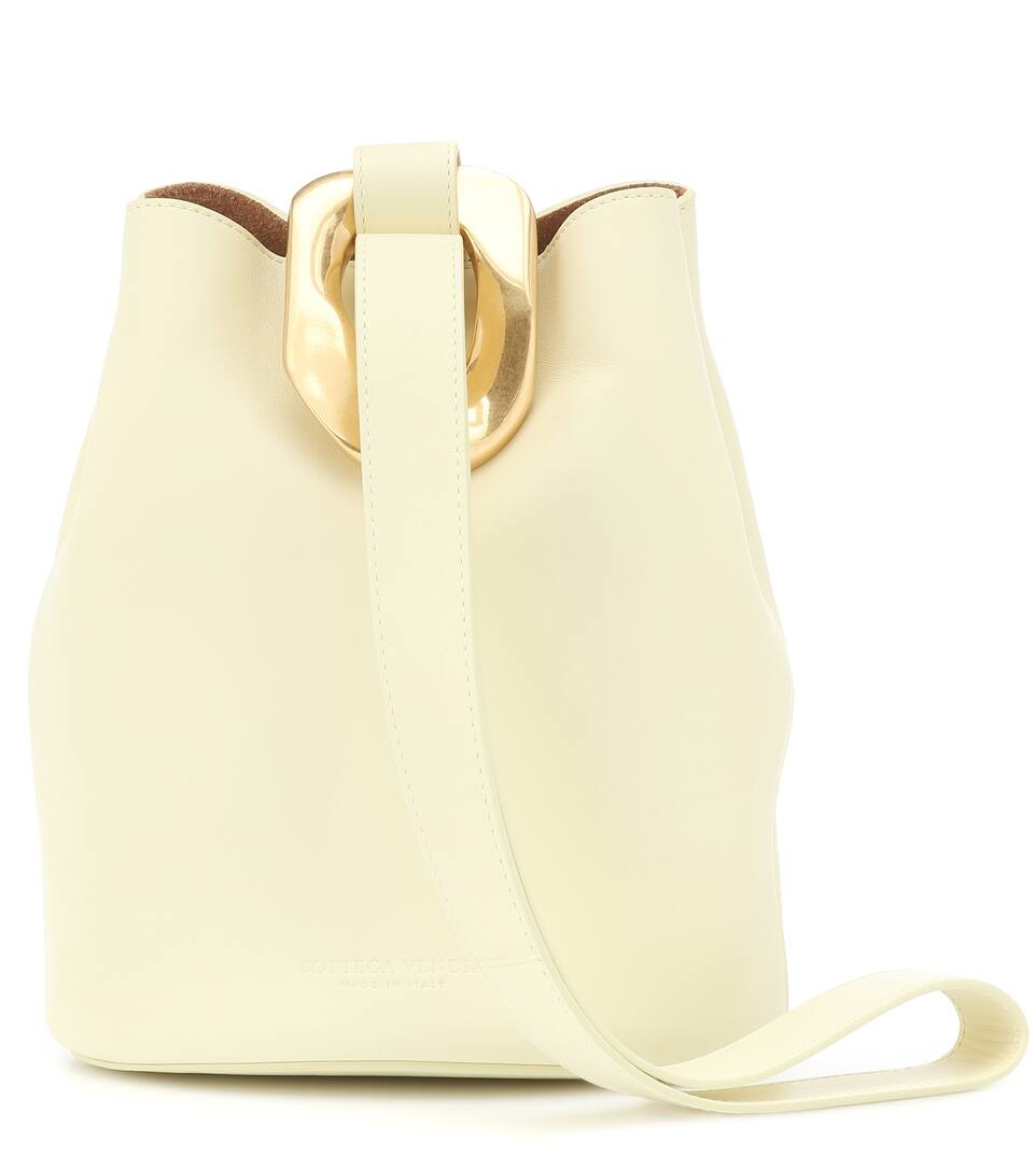 Drop leather bucket bag Drop leather bucket bag