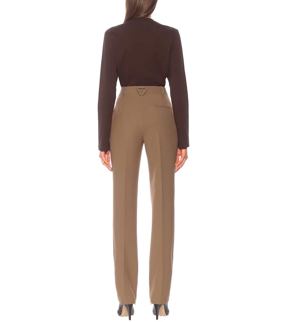 High rise wool pants clearance