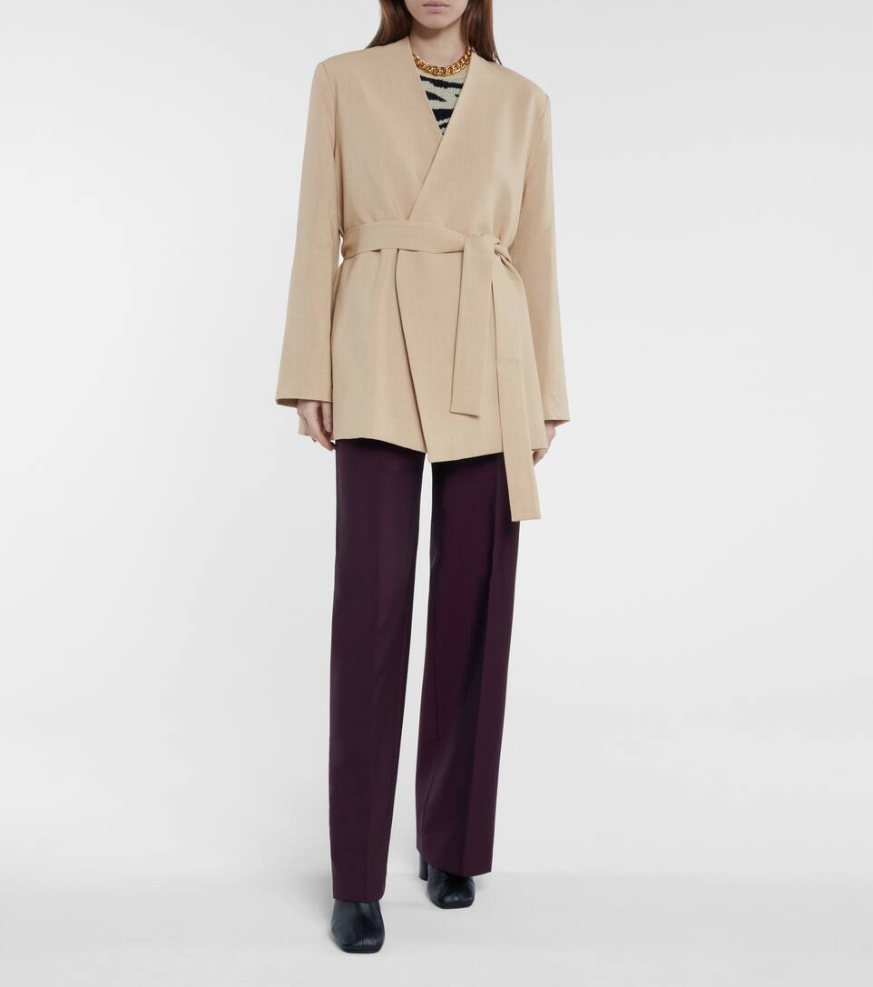 Belted longline blazer clearance