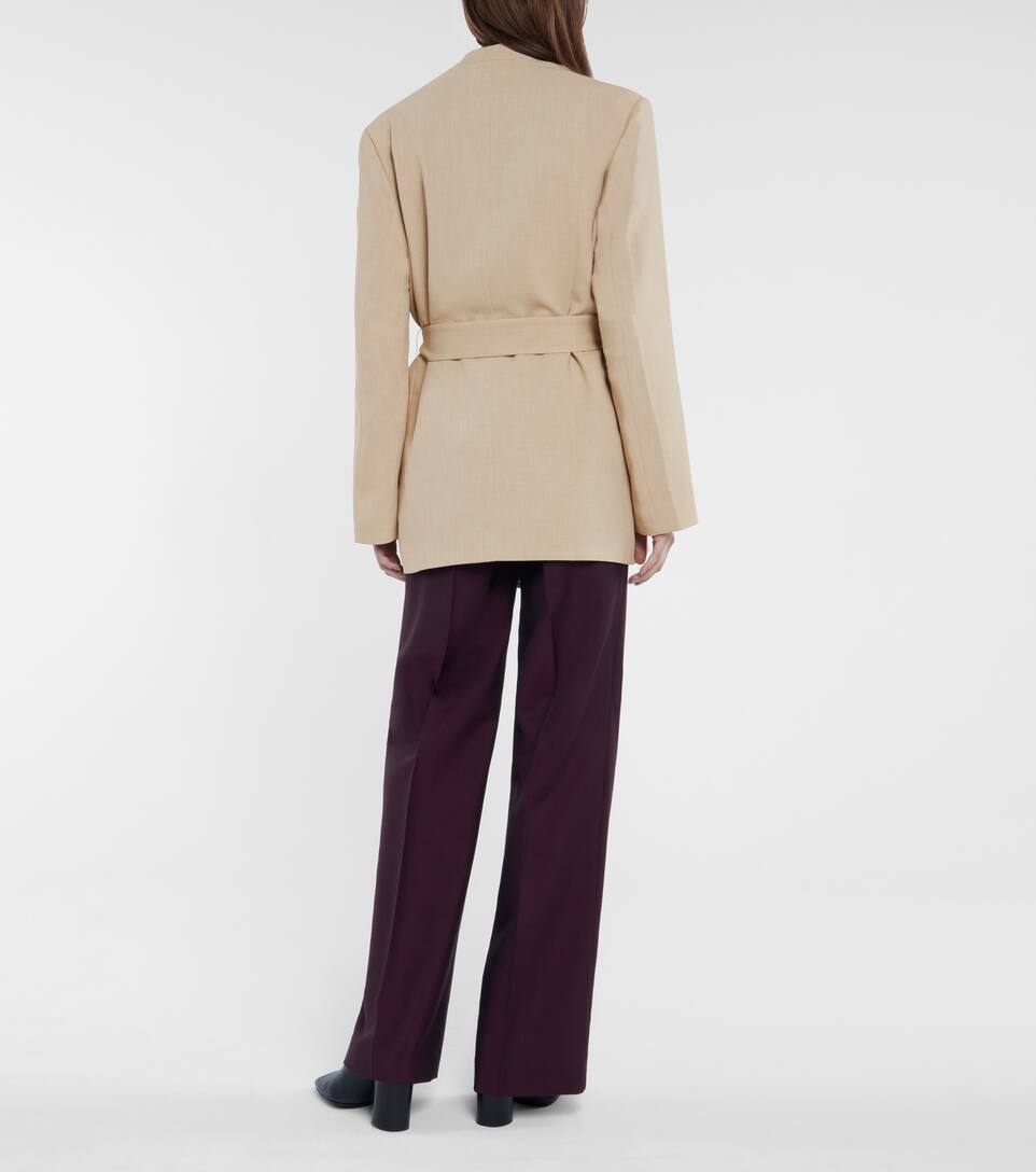 Belted longline blazer clearance