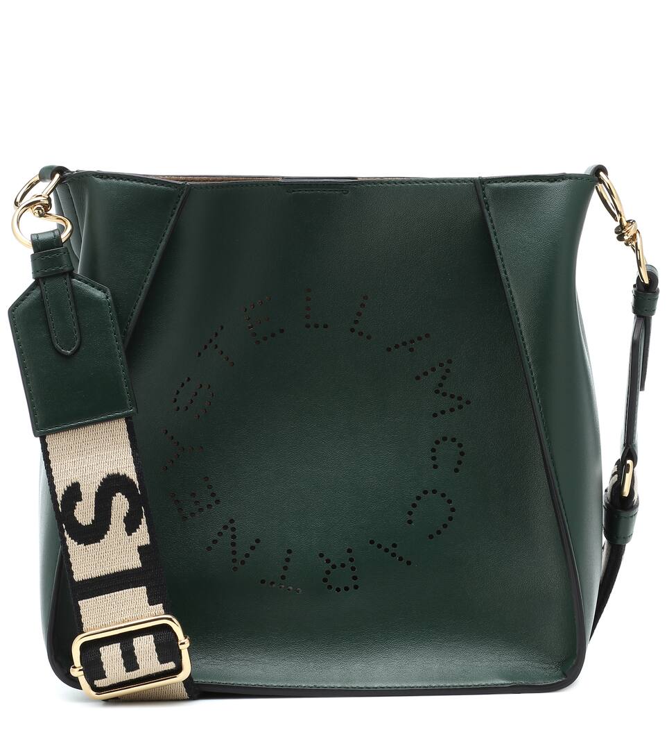 Stella Logo Faux Leather Shoulder Bag