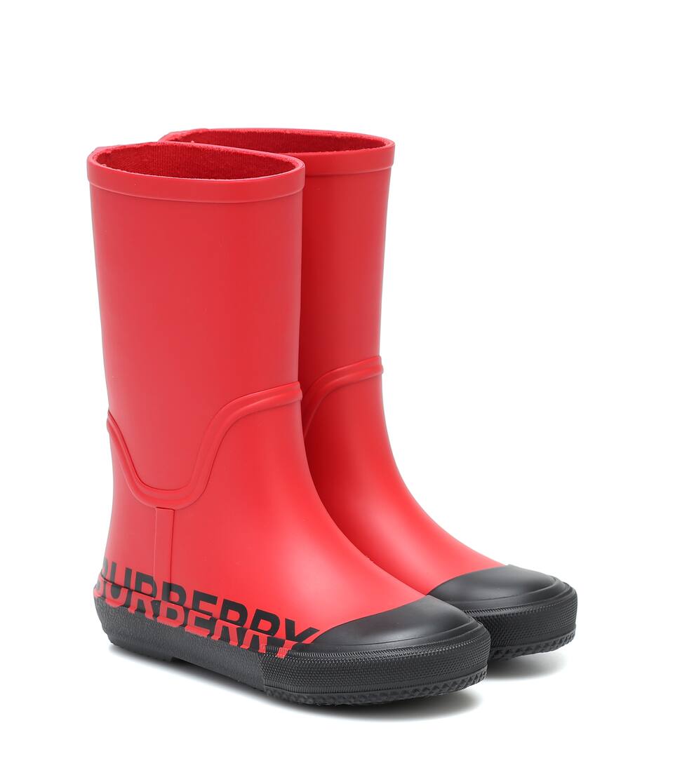 burberry rain boots kids red