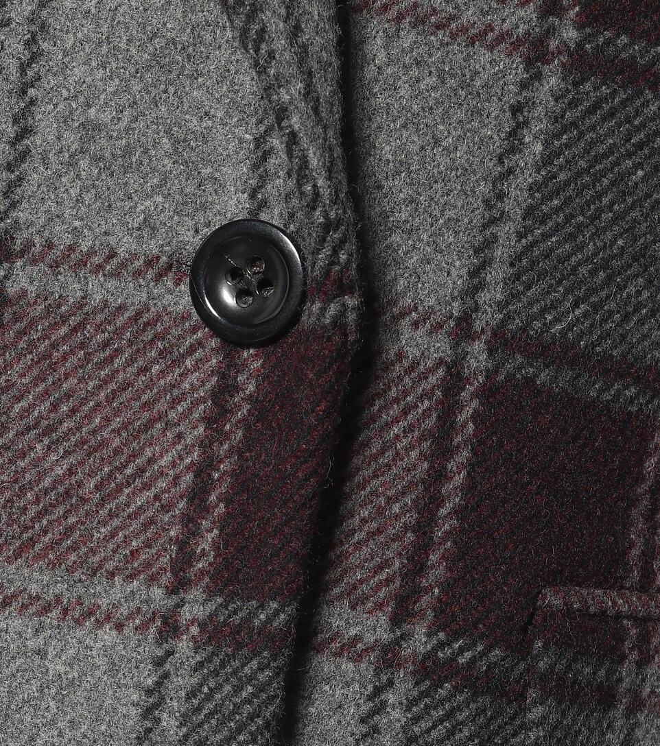 dries van noten checked coat