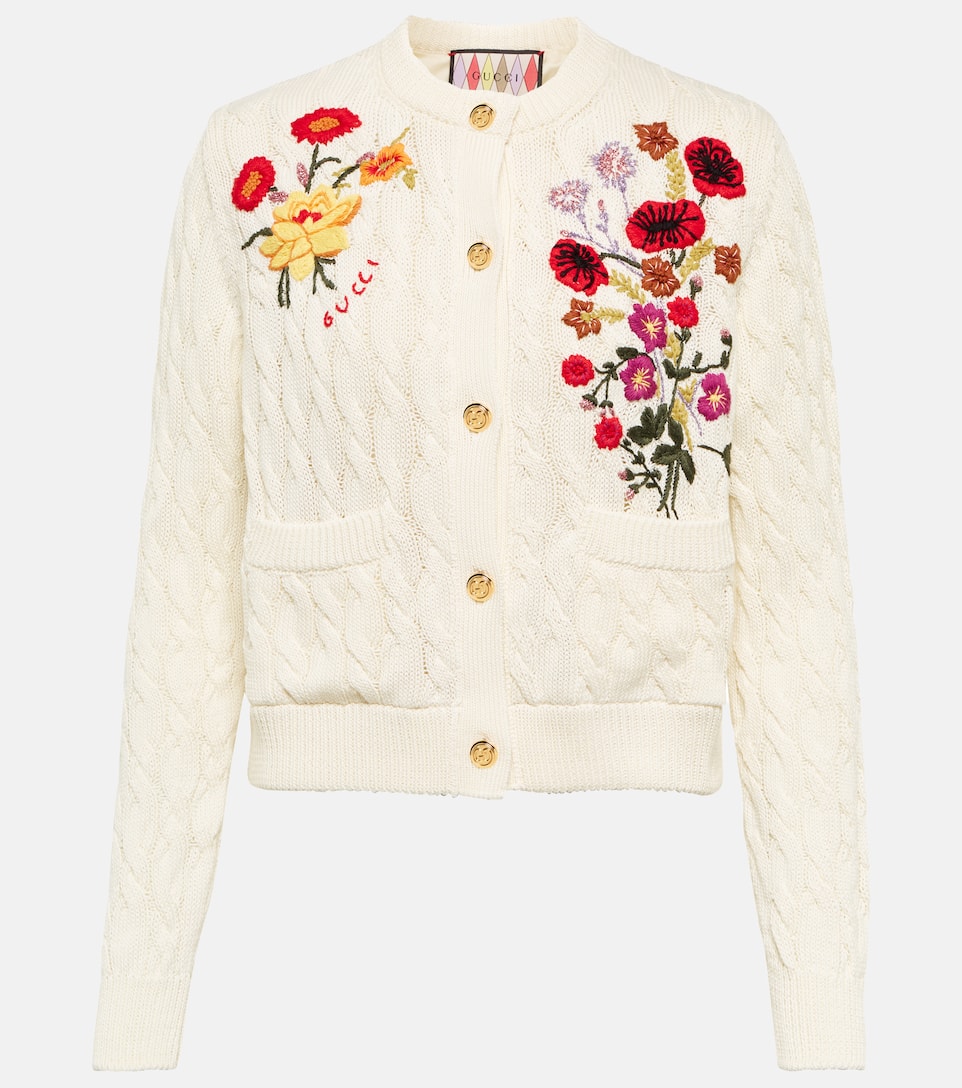 cotton floral cardigan