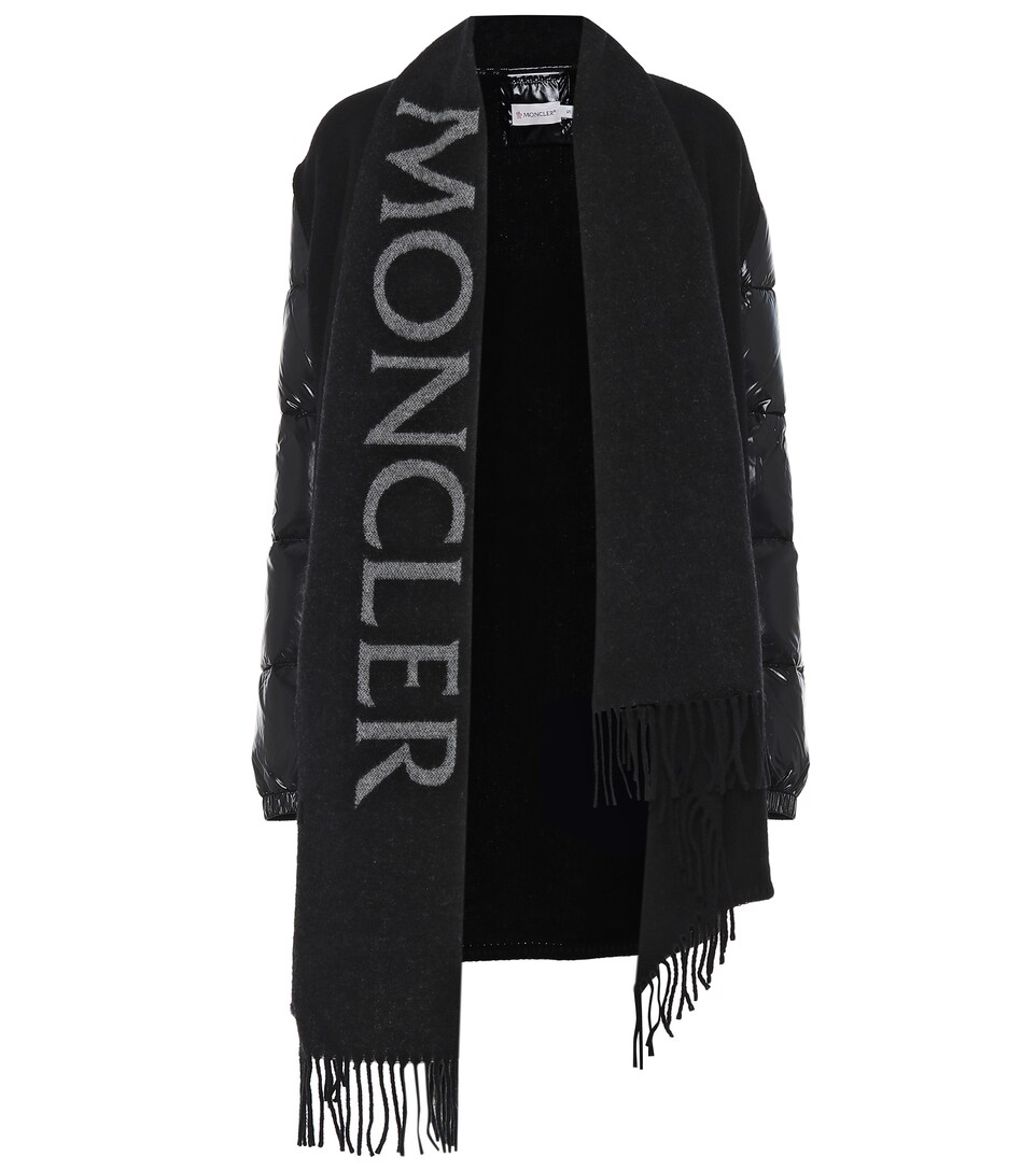 Moncler Padded-sleeve Shawl-lapel Shell 