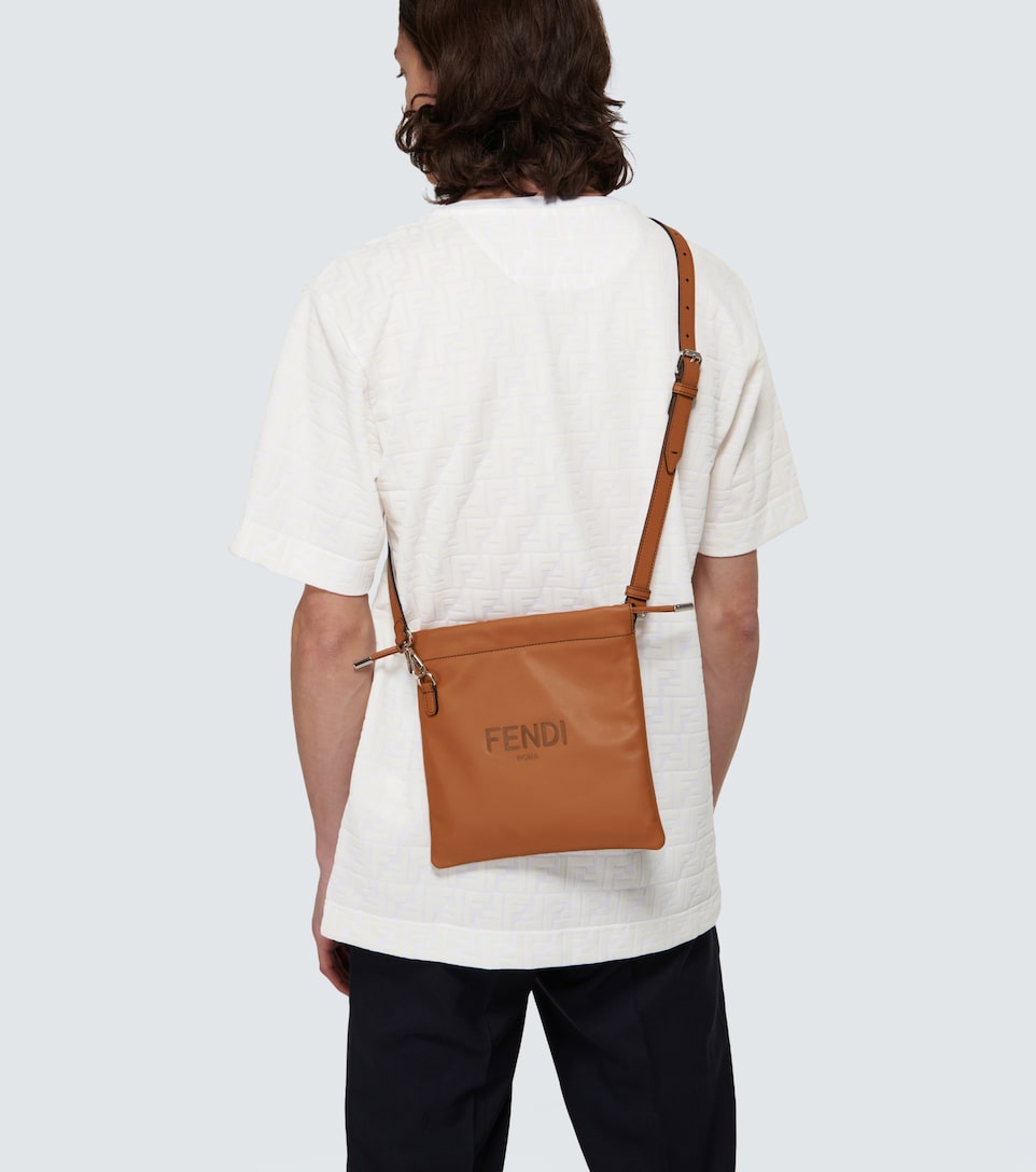 small leather drawstring bag