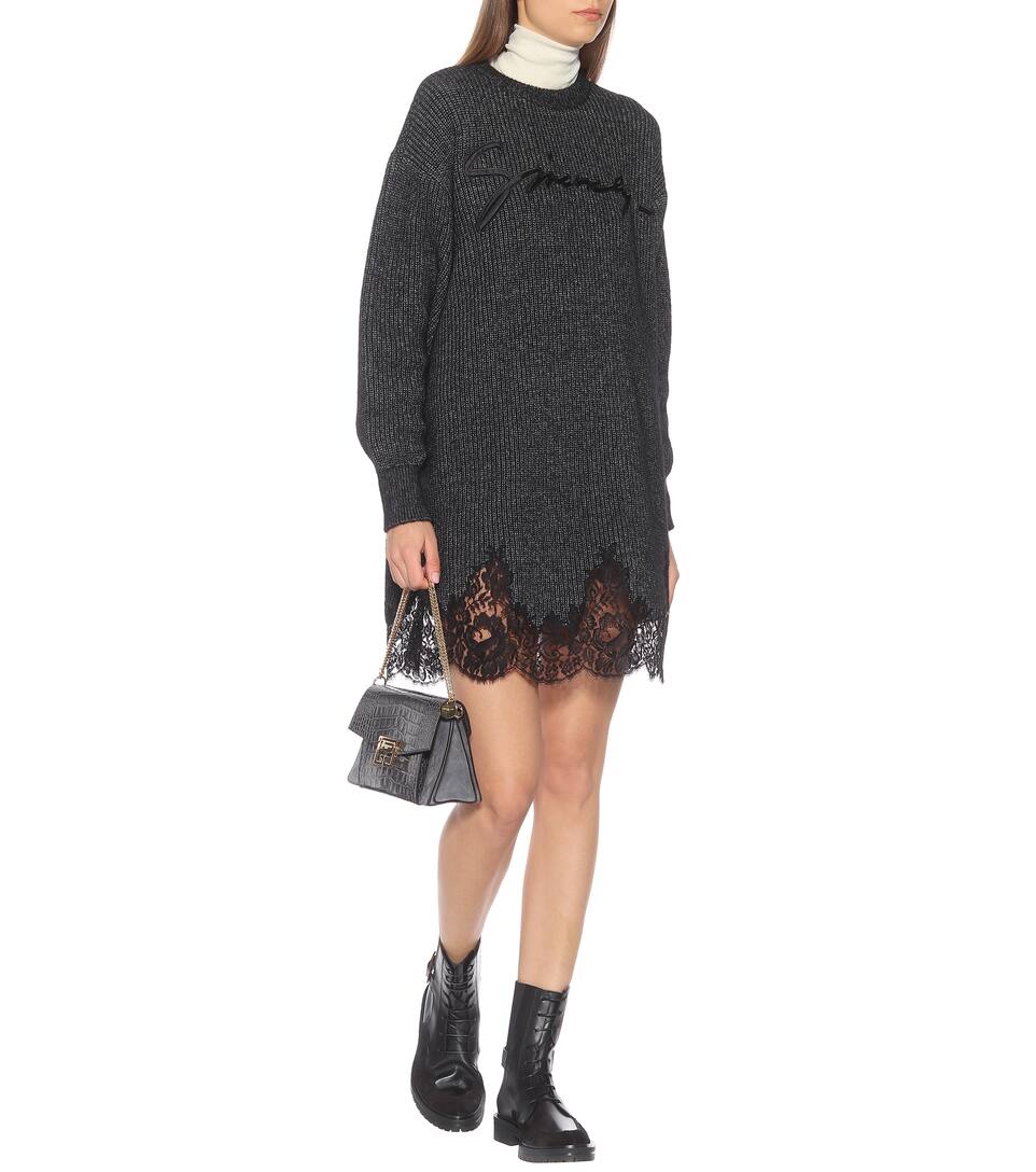À Robe Givenchy Alpaga Et Coton Dentelle En sQrCxthd