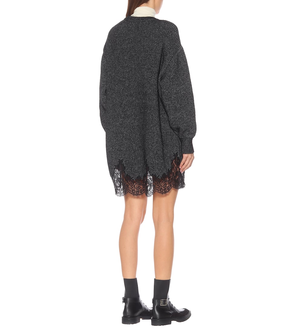 À Robe Givenchy Alpaga Et Coton Dentelle En sQrCxthd
