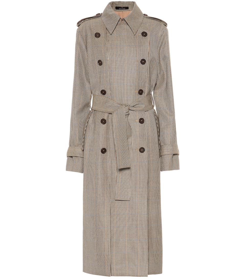 Trench coat carreaux clearance