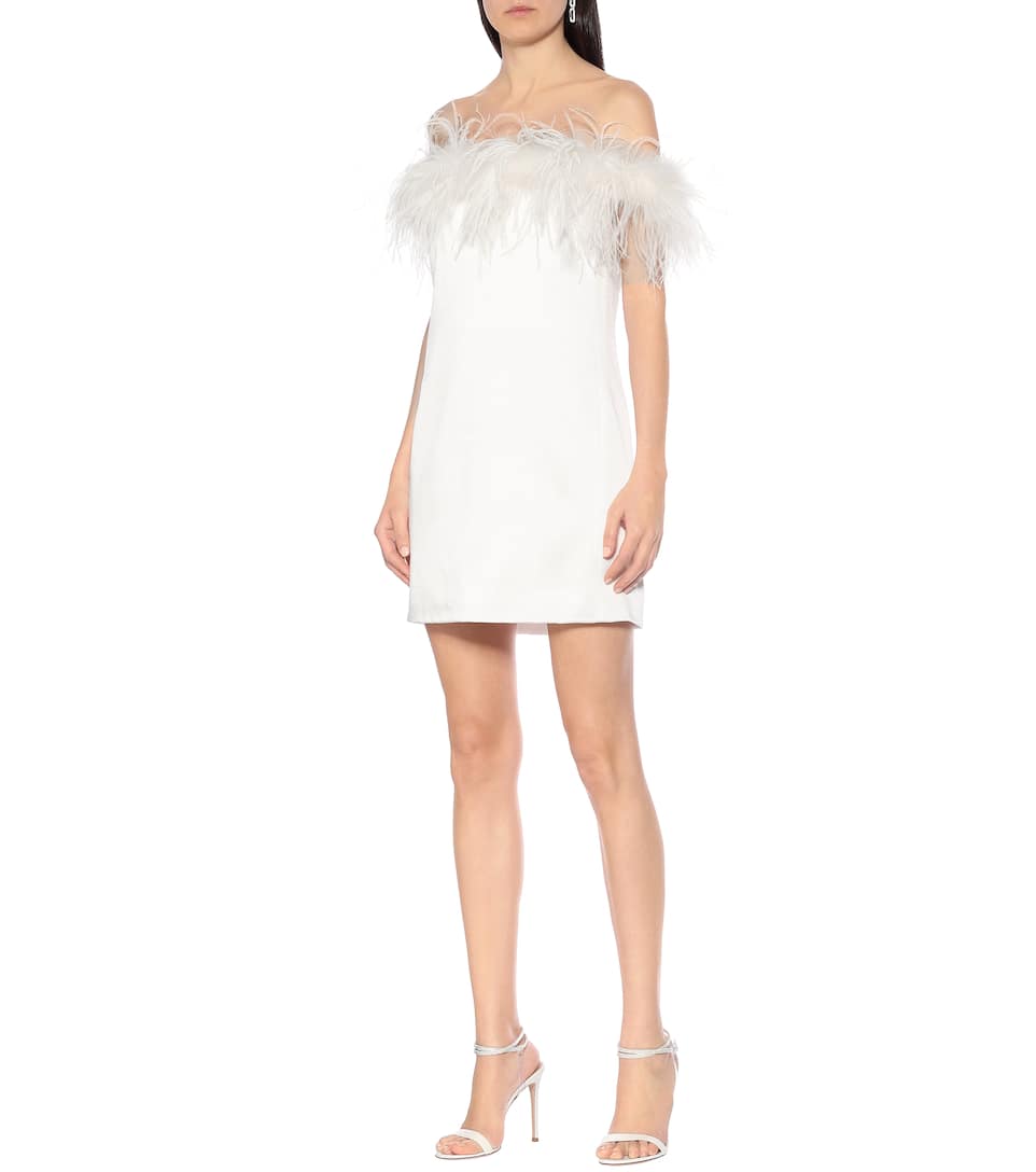 Saint laurent feather dress Outlet
