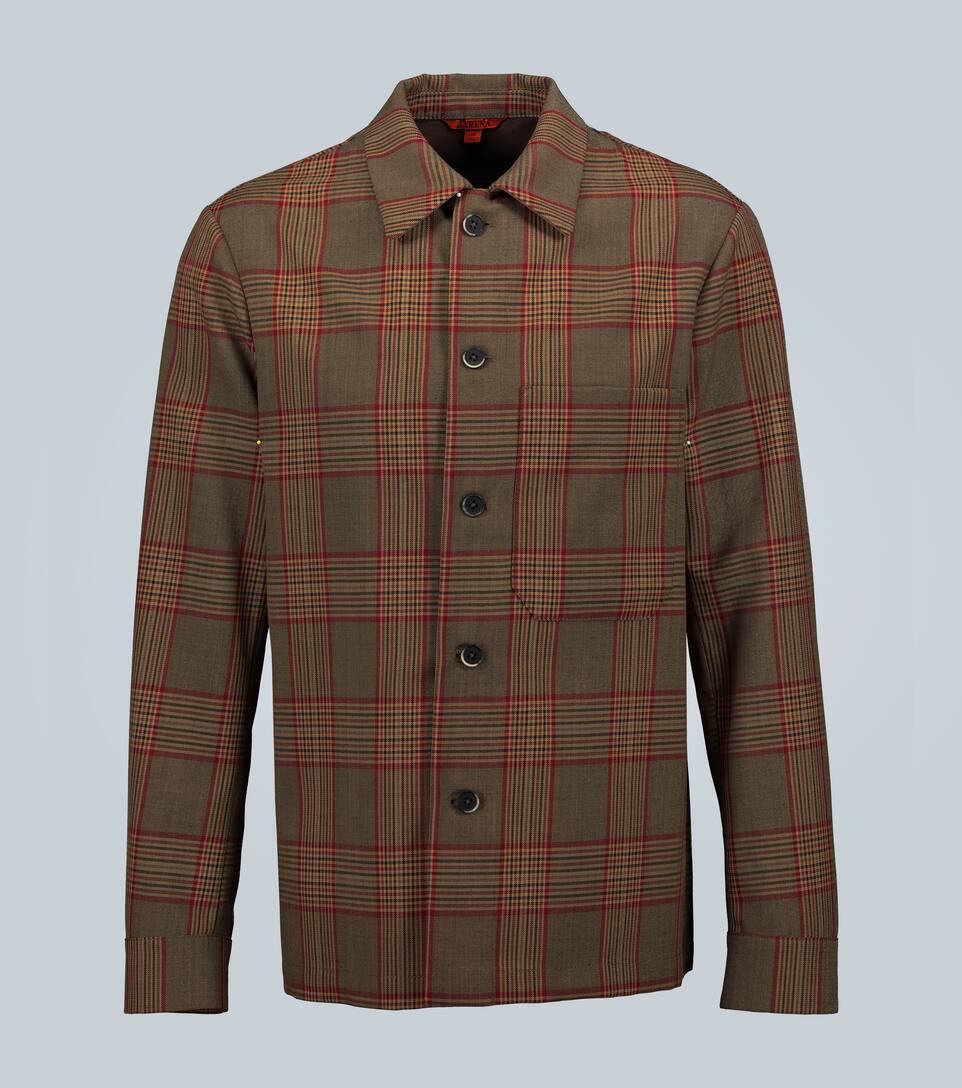 Wool Blend Cedrone Quadro Overshirt Barena Venezia Mytheresa